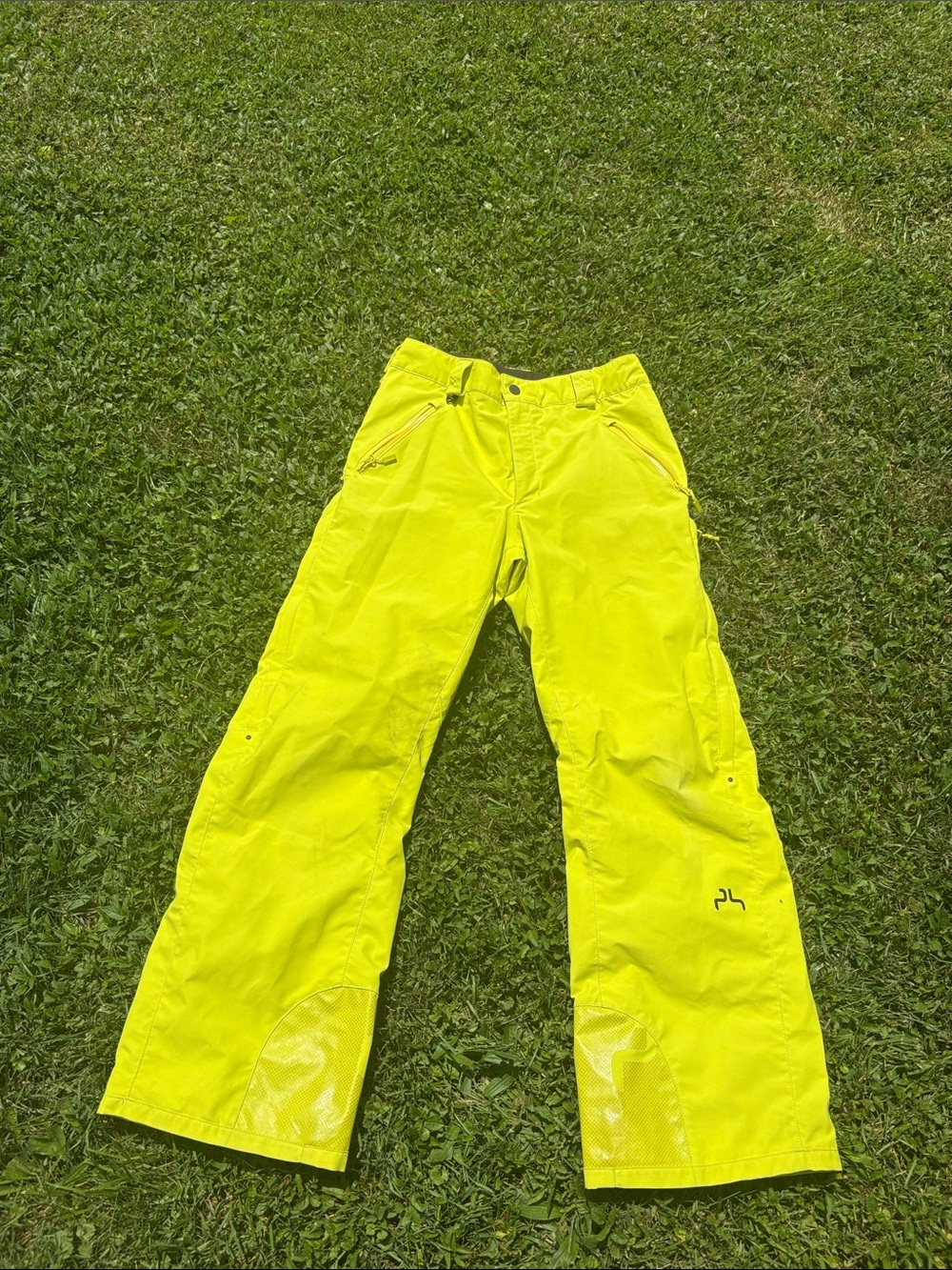 Powderhorn Neon Yellow Snow Ski Pants